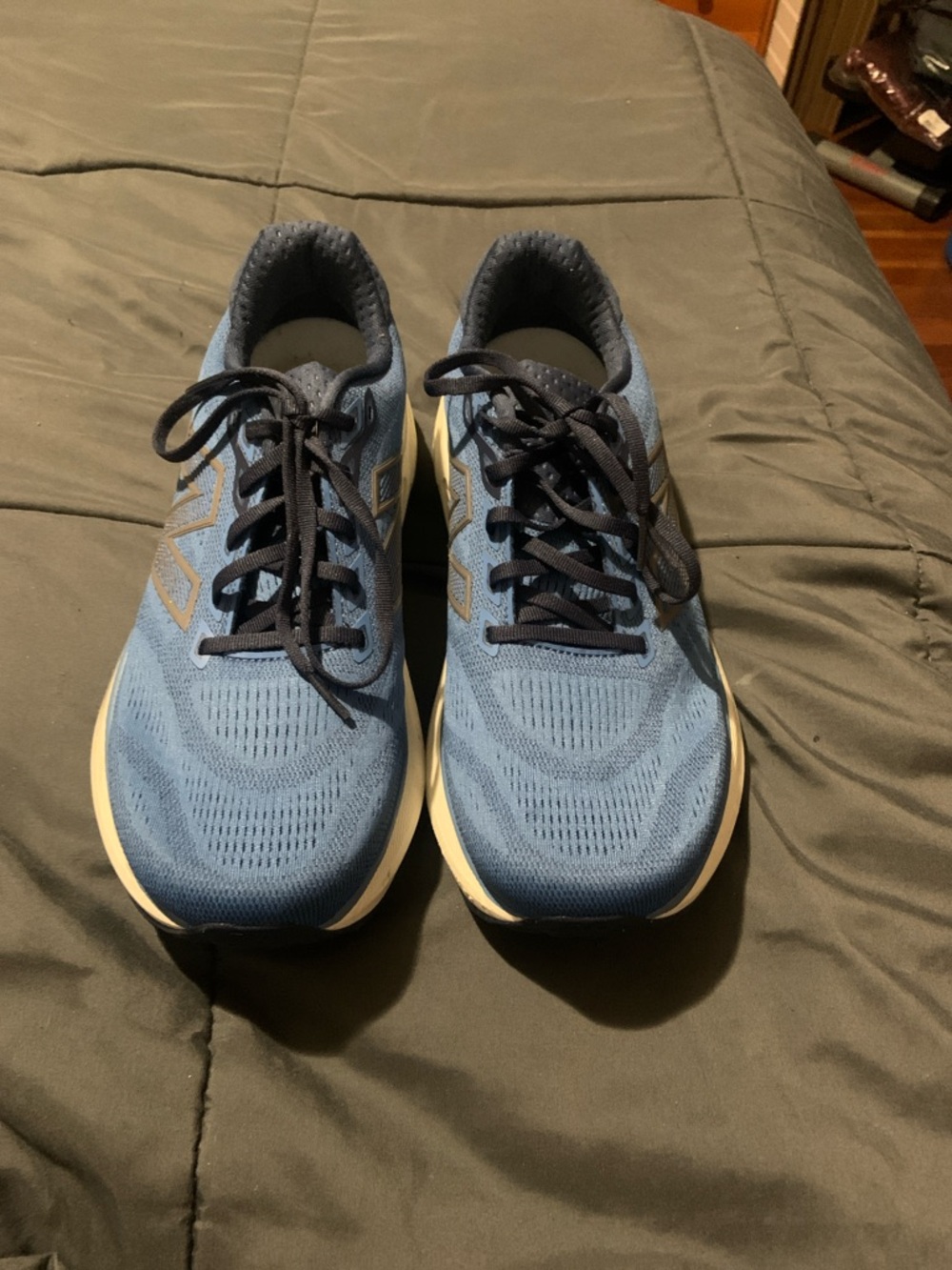 New Balance Men's Navy Blue Athletic Lace-Up Sneakers